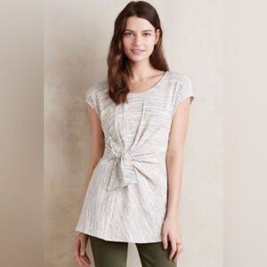 Anthropologie Everleigh Tie Front Tunic Size XS